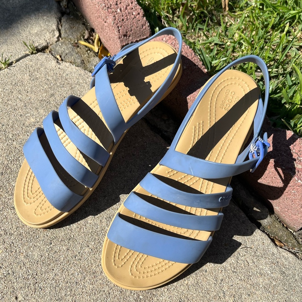 Sky Blue Croc Sandals
